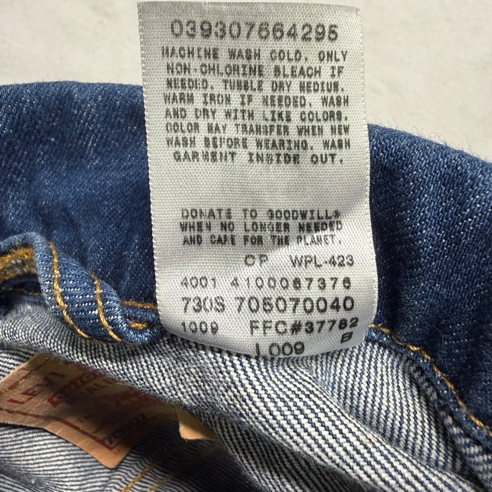 Levi's  70507 Denim Jacket Trucker Standard  Mens Size Medium Denim Blue